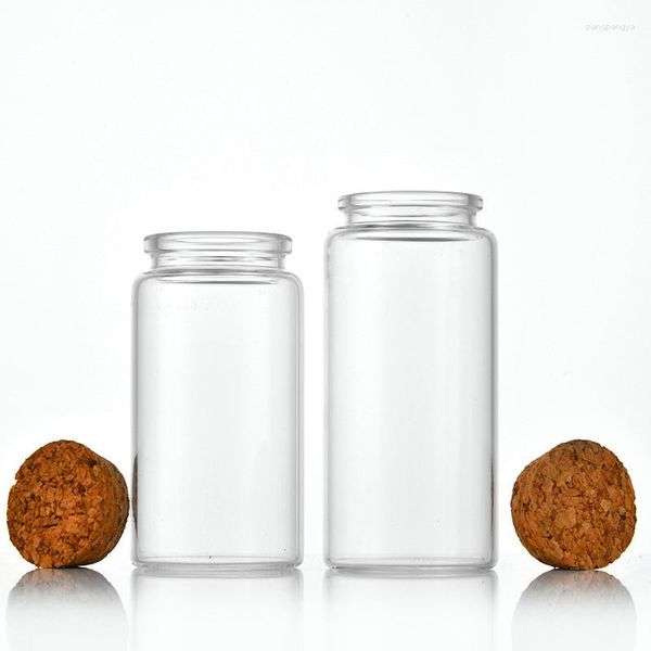 Vorratsflaschen 360 x 100 ml 47 mm leere Glasflasche mit Holzkorken zum Wunsch versiegelter Süßigkeiten-Ornamente
