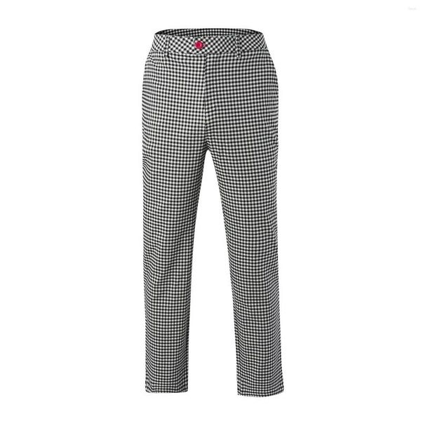 Pantaloni da uomo Moda uomo Casual Pantaloni larghi con cerniera scozzese Pantaloncini fitness da uomo