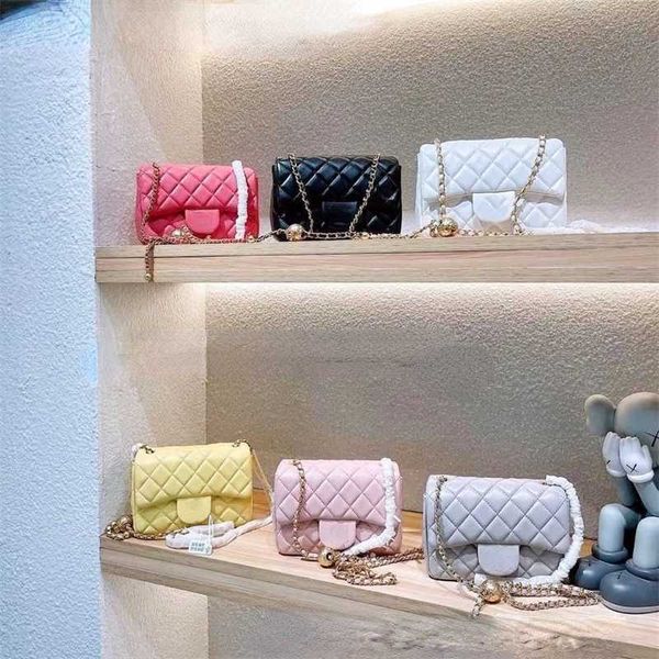 Kadınlar Lüks Kanal Çantaları Tasarımcı Çantalar Çanta Omuz Crossbody Bag Tote Yeni Altın Top Square Yağlı Adam Ekose Zincir Tek Omuzlu Çapraz Kollu Deri