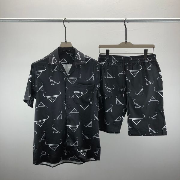 2 Suç Yaz Moda Erkek Trailtsits Hawaii Plaj Pantolon Set Tasarımcı Gömlek Baskı Eğlence Gömleği Adam İnce Uygun Yönetim Kurulu Kısa Kollu Kısa Plajlar ZP2
