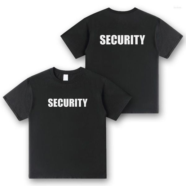 T-shirt da uomo SWAT SECURITY Stampa T-Shirt per uomo Donna CSI Fancy Dress Novità Cops Abbigliamento da lavoro Manica corta O Neck Tee