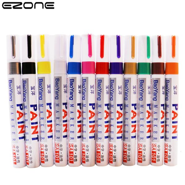 Marcadores EZONE 12pcscolors Marcador Caneta Fluorescente Tinta Líquida Caneta marcadora para quadro de escrita LED para pintura Graffiti Material de escritório 230710