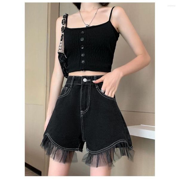 Frauen Jeans Sommer Lose Shorts Kurze Röcke Frau Mode Koreanischen Stil Vintage Y2k Streetwear Hosen Zeug