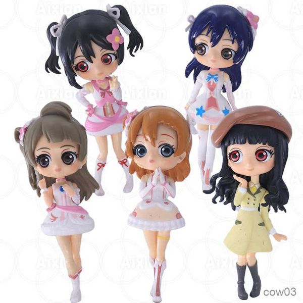 Figuras de brinquedo de ação Aixlan Anime Love Live Action Figure Sonoda Umi Ayase Maki Nishikino Modelo Honoka Kousaka Tojo Nico Yazawa Toy R230711