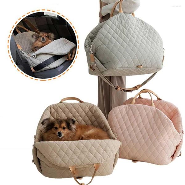 Autositzbezüge für Hunde, Welpen, zum Ausgehen, tragbare Handtasche, Tasche für Outdoor-Reisen, Bett, Sicherheitsgurt, waschbare Tragetaschen, Chihuahua, Yorkshir