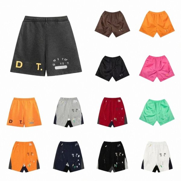 hotsale Galerias Mens Shorts Fashion Designer Depts Calça Sweat Pant Speckled Masculino Feminino Shorts Solto Casual Curto U2i8#