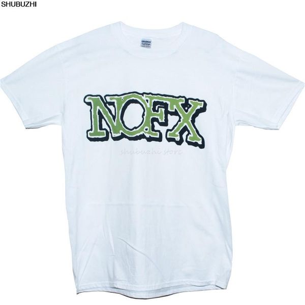 Trench Nofx T -Shirt Hardcore Punk Black Flag Grafik Tee Männer Sommer Baumwolle T -Shirt Weiße Tops Herren SBZ4248