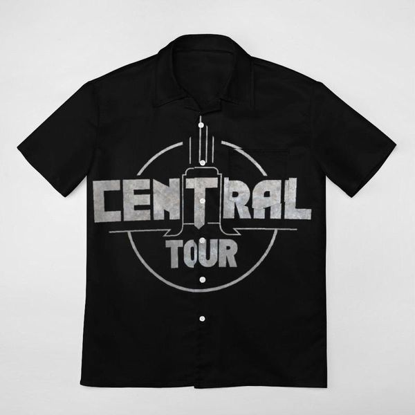 Camisas casuais masculinas INDOCHINE CENTRAL TOUR Design gráfico Cool Tees Coordenadas Uma camisa de manga curta Praia de alta qualidade Tamanho EUA