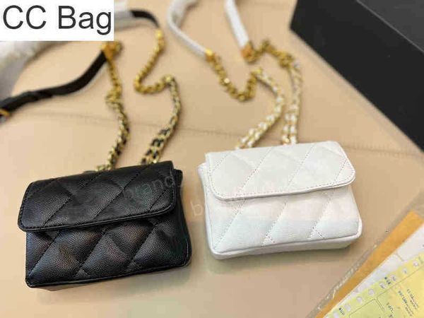 CC Bag Waist Bags 2022 Mini Women Designer Chain Crossbody Unisex Top Quality Ovelha Leather Coin Wallet Preço de Atacado Luxo Metal Ball Ha