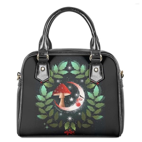 Sacos de noite 2023 cogumelo noite para mulheres plantas bonitas armazenamento couro do plutônio sela designer bolsa de luxo presente de feriado sac a mains femme