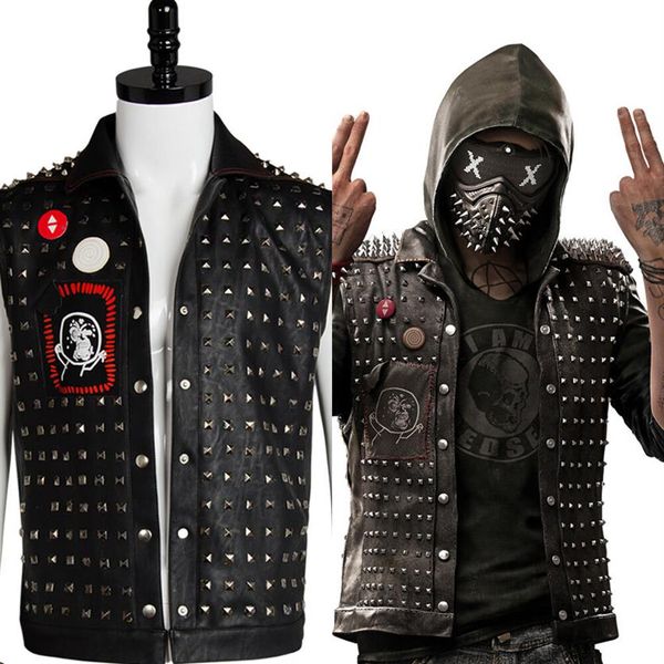 Смотреть Dogs 2 гаечный ключ I - Dedsec Shawn Baichoo Vest Costume2838