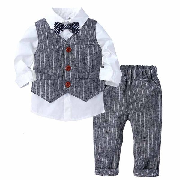 Tute Ragazzi Vestito per matrimoni Bambini Festa di ballo Tuxedo Blazer formale Pantaloni Festa di nozze per bambini Performance Costume uniforme scolastica 230711