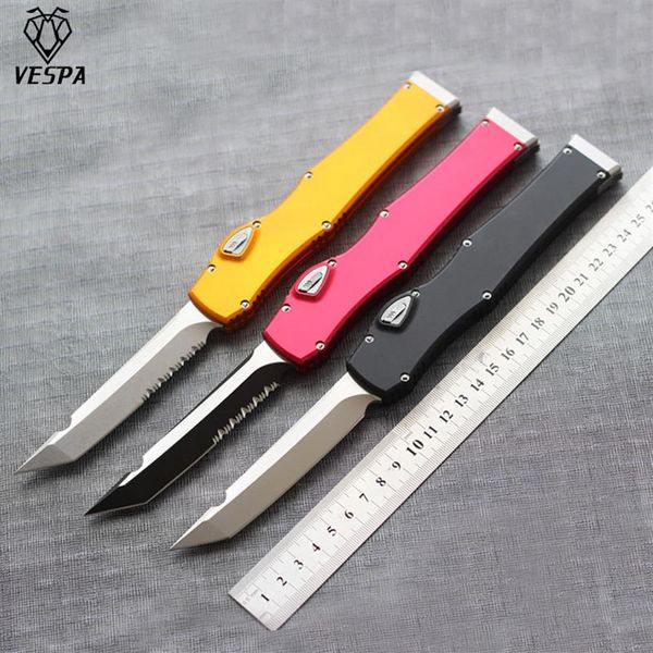 Vespa Versiyon D2 Balde Bıçağı Alüminyum Tutlu Hayatta Kalma Açık EDC Hunt Taktik Aracı Yemeği Mutfak Knife179F