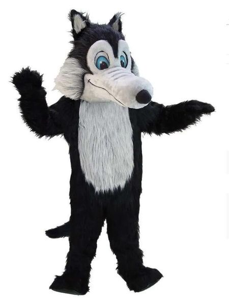 Costume della mascotte del lupo personalizzato Costume del personaggio Formato adulto spedizione gratuita