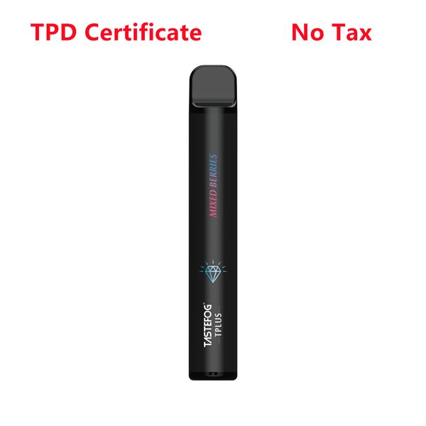 Tastefog Tplus Ondayable Pen Vape Производитель Шэньчжэнь Прямые продажи 800Puff 2023 Новое прибытие Горячие продажи в Европе Электронная сигарета