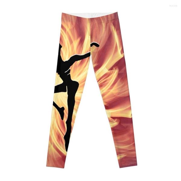 Pantaloni attivi DMB Fire Dancer Leggings Donna Sport Palestra Donna Aderente Donna