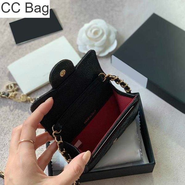 10A CC Tasche 23Pw LammfellKaviar Taille Büste Kartenhalter Taschen Gold Matelasse Kette Umhängetasche Schulter Outdoor Sacoche Klassische Miniklappe gesteppt Tiny Vanity Kosmetik Ca