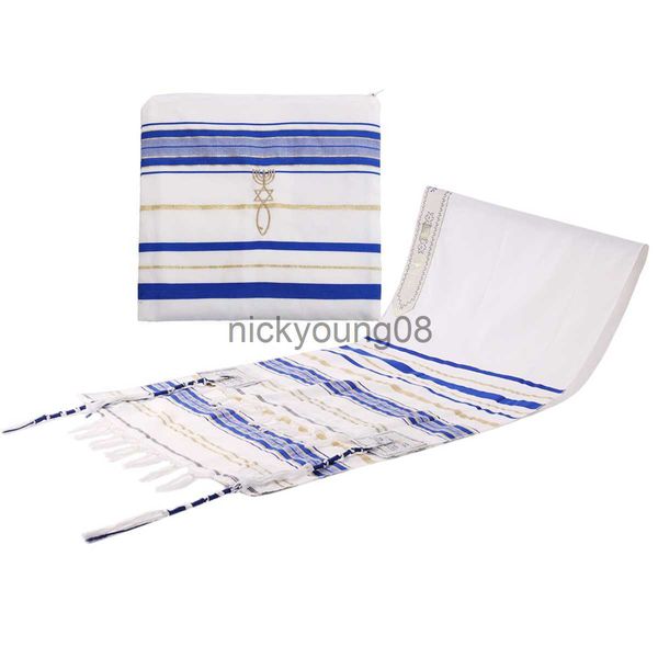 Tücher Je Tallit Talit Gebetsschal Talis Tasche Christian Messianic Quaste Arabisch Wraps Schal für Damen Herren x0711