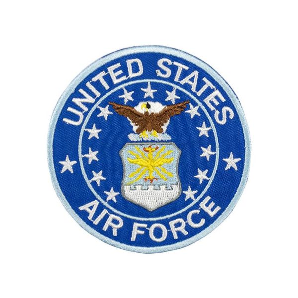 ABD Hava Ordusu Nakış Demirleri Giyim Yamaları Üzerinde Askeri Kartal Dekorasyon Moral Yelek Kuvvet Aksesuarları Özel Rozetler234X