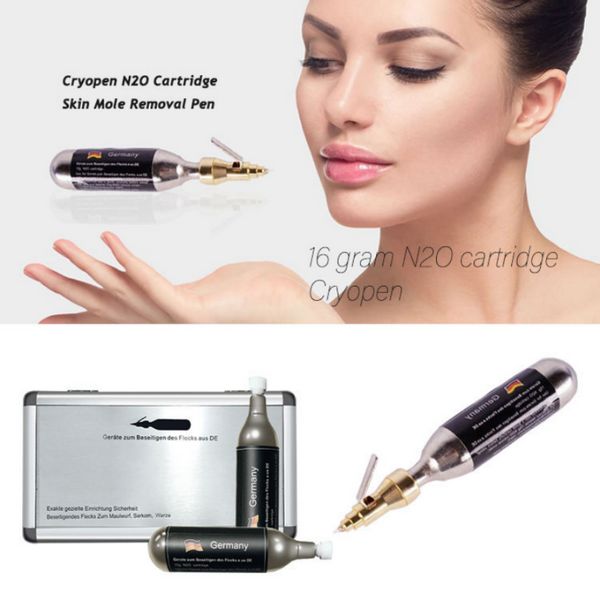 Acessórios de ferramentas de limpeza Cryo Pen Spray de nitrogênio líquido Cryo Pen Freeze N-N-O Cryopen Cartucho de 16 gramas Caneta de resfriamento Remoção de manchas na pele