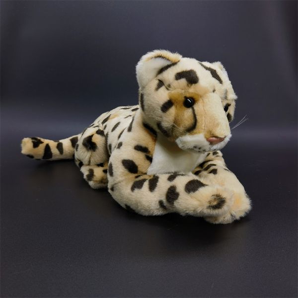 Bonecas de pelúcia leopardo anime fofo pelúcia pequenos brinquedos de chita animais realistas simulação boneca de pelúcia brinquedo kawai presentes para crianças 230711