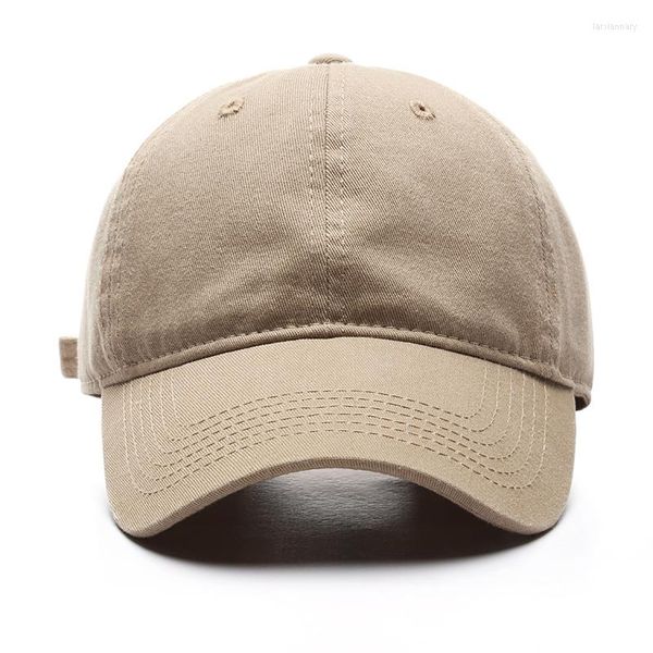 Bonés de beisebol de alta qualidade para homens e mulheres moda algodão cor sólida chapéu lavável casual snapback atacado