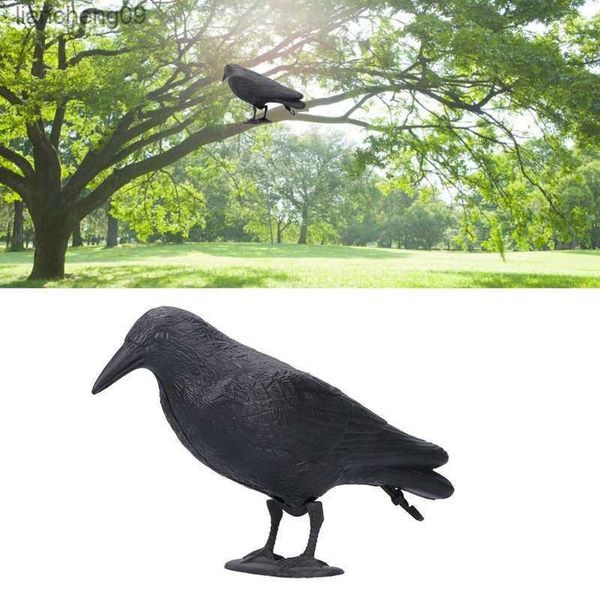 Kunststoff Crow Jagd Lockvögel Garten Vogel Abschreckung Scarer Scarecrow Mäuse Schädlingsbekämpfung Abschreckung Repeller Dekor Für Vogel Control Schwarz L230620