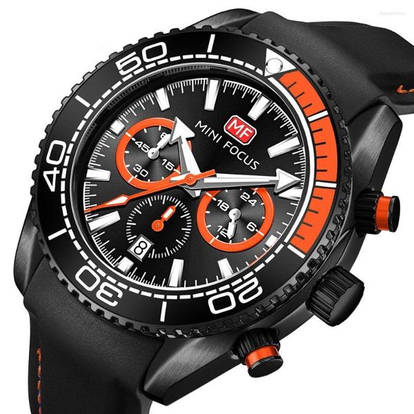 Начатые часы мужские часы гонки спортивные водонепроницаемые многофункциональные светящиеся календарь Кварц повседневный силиконовый ремешок военный