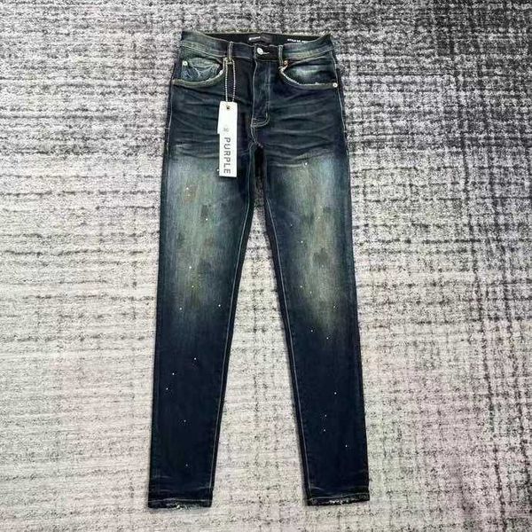 Jeans masculinos jeans roxos designer jeans antienvelhecimento slim fit jeans pu20231200 tamanho 30-32-34-36-38