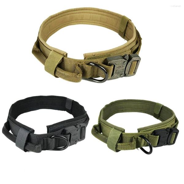 Hundehalsbänder, Schnellverschluss-Hardware, taktisches Halsband, Anti-Hals-Struktur, Nylon, gute Qualität, Ring, Militärfeuer