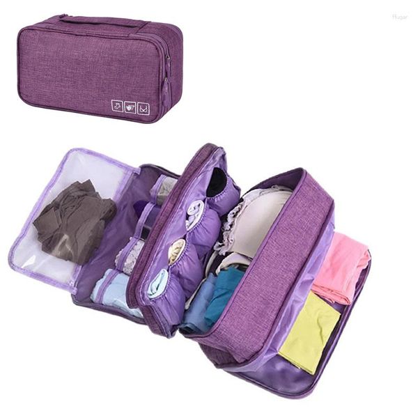 Sacos de armazenamento Roupa interior Saco de bagagem Saco de viagem Organizador de sutiãs para mulheres, homens, meias, cosméticos, roupas, bolsa dobrável, à prova d'água, suprimentos para bolsas