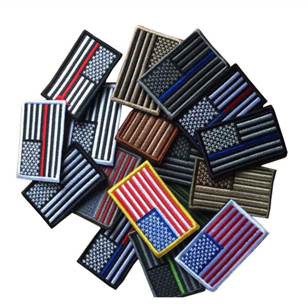 US -Flaggenmagie Aufkleber Amerikanische Flaggen Patch Patch Applique Aufkleber für Hut -Abzeichen Sticker Magic Stickers