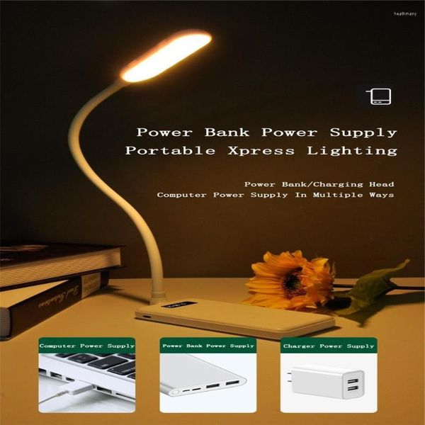 Luci notturne Luce portatile Mini lampada LED USB flessibile per tastiera portatile Power Bank o lettura