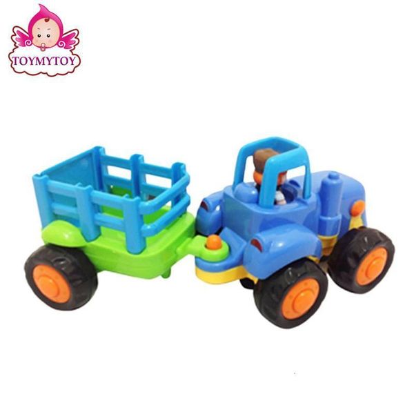 Aeronave Modelo Crianças Carro Brinquedo Tratores Modelo Van Aprendizagem Precoce Azul 230710