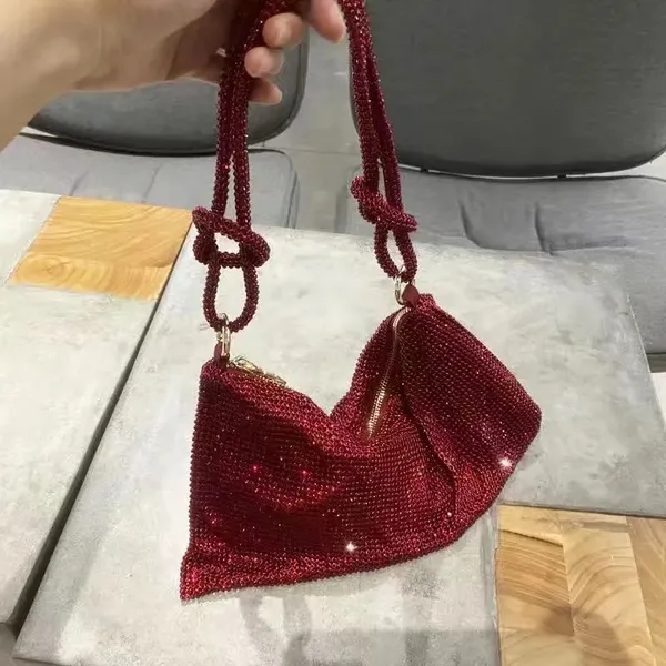 Designer-Tasche Hobo Design Luxus Damen Kristall Diamant Handtaschen berühmte Kette Umhängetasche Mini Umhängetaschen Soho Taschen