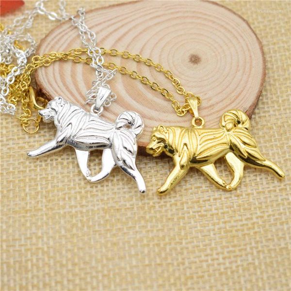 Anhänger Halsketten LPHZQH Mode Cartoon Boho Chic Halskette Alaskan Malamute Hund Choker Frauen Schmuck Weihnachten Geburtstag Geschenk