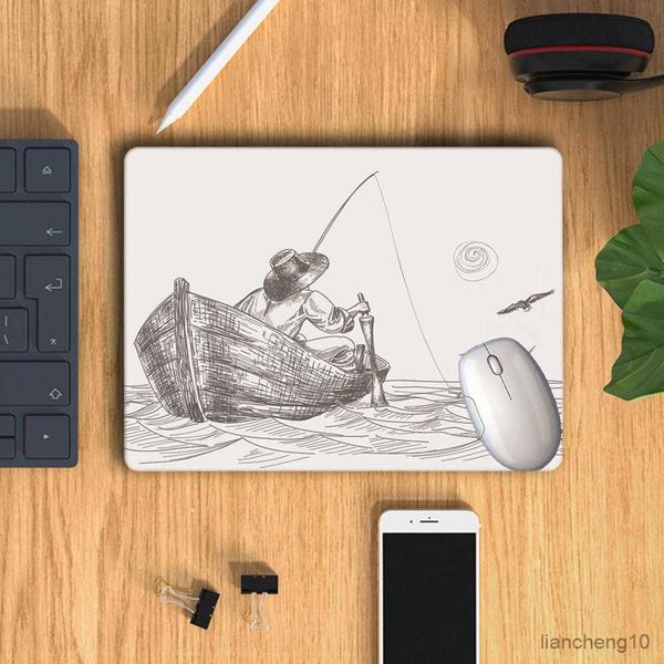 Mouse Pads Bilek Çevre Dostu Yararlı Kruvaziyer Gemi Bilgisayar Fare Mat Beyaz Arka Plan Masa Padi Ev için Uygun R230711