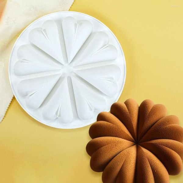 Pişirme Kalıpları Dorica Çiçek Kalp Silikon Mousse Mousse Mutfak Aksesuarları Çikolatalı Kek Kalıp Fondan Dekorasyon Araçları Bakeware