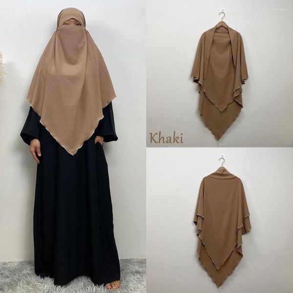 Vestuário étnico 2023 muçulmano malaio lenço na cabeça moda feminina chapelaria pashmina árabe islâmico hijab véu em dubai musulman femme khimar