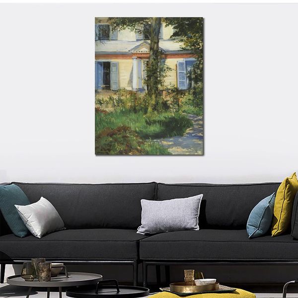 Paesaggio Tela Arte Artista Giardino Edouard Manet Dipinti Fatti A Mano Romantico Moderno Arredamento Camera Da Letto
