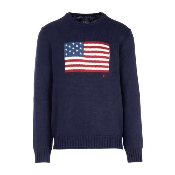 Suéteres masculinos Usa Polos Premium Knit Sweater elegante e confortável mistura de lã