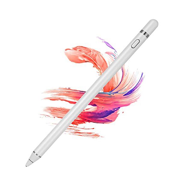 Caneta stylus de tela sensível ao toque para smartphone tablet pc caneta stylus capacitiva universal para apple iphone ios android windows lápis com branco sensível e preciso