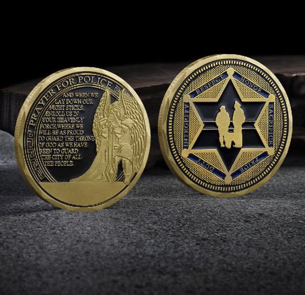 Arti e mestieri Moneta commemorativa d'assalto placcata in oro Medaglia commemorativa in metallo per fan militare