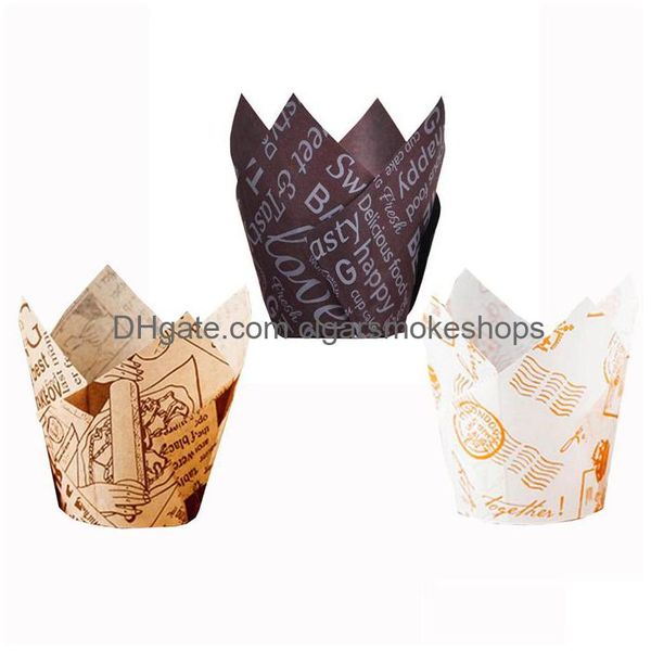 Cupcake Baking Cups Tip Liners Корпуса к корпусам с жирными обертками для бумажных тортов для вечеринки по случаю дня рождения xbjk2203 Доставка Доставки Дома Dhgtu