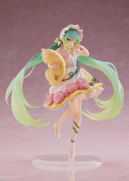 Figuras de brinquedo de ação 21cm cantor virtual anime figura contos de fadas fairyland bela adormecida figura de ação caso de computador enfeites de carro modelo brinquedos