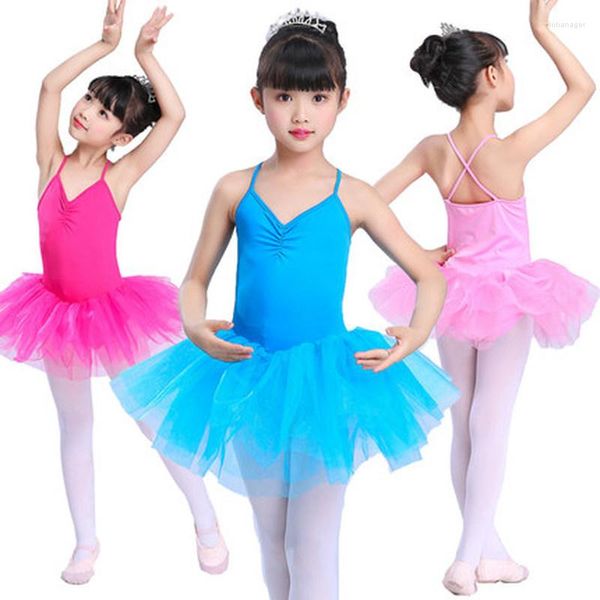 Roupas de palco 2023 lindas meninas vestido de balé para crianças roupas de dança feminina fantasias infantis saia bufante roupas de dança