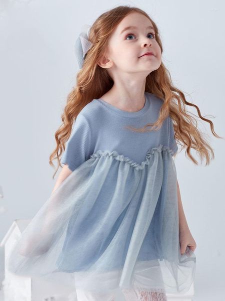 Vestidos para meninas Meninas Casuais Saia Princesa Macio Confortável Muito Lindo Animado Moda Simples Solto Doce Padrão