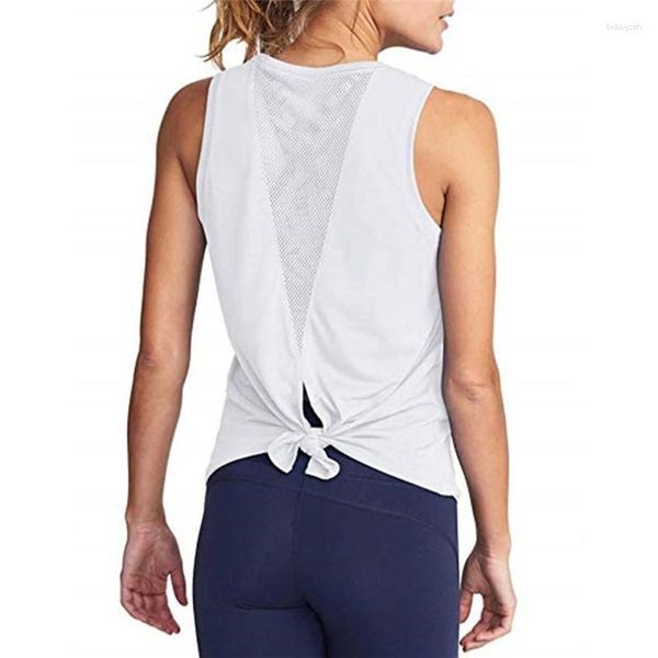 Aktive Shirts Frauen Atmungsaktive Yoga Top Fitness Weste Workout Sport Tank Sexy Ärmelloses Lauf T Frau Gym Sportbekleidung XXL