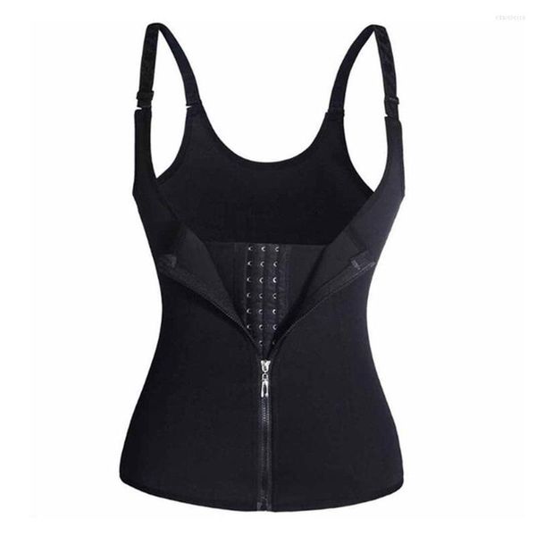 Shapers da donna Due-in-uno Sexy Women Harness Vest Fibbia in vita Zipper Body Sculpting Belt Top # 0312