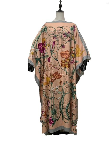 Roupa étnica estilo europeu elegante floral boho verão muçulmano senhora praia kaftan maxi vestido plus size feriado africano solto abaya